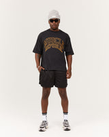 MEN'S BOXY TEE - BLACK LEAGUE