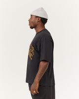 MEN'S BOXY TEE - BLACK LEAGUE