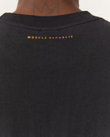 MEN'S BOXY TEE - BLACK LEAGUE