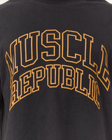 MEN'S BOXY TEE - BLACK LEAGUE
