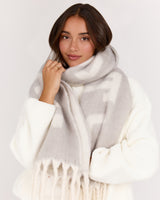 LEAGUE KNIT SCARF - CONCRETE