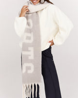 LEAGUE KNIT SCARF - CONCRETE