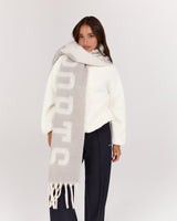 LEAGUE KNIT SCARF - CONCRETE