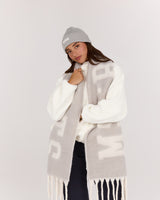LEAGUE KNIT SCARF - CONCRETE