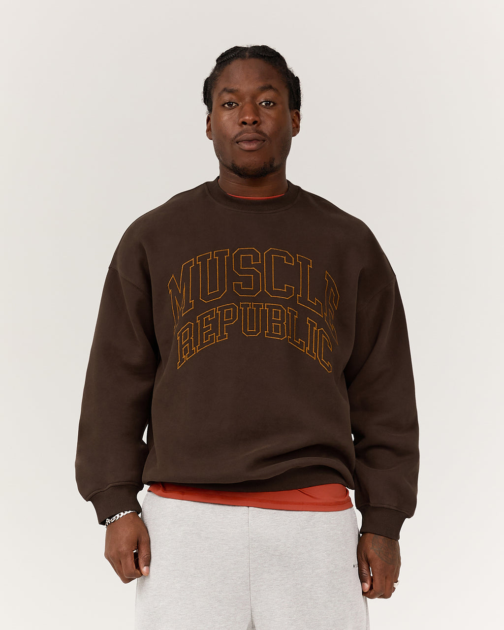 MEN'S OVERSIZED SWEAT - TERRA LEAGUE – MUSCLE REPUBLIC