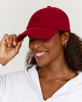 LEAGUE WOOL BLEND CAP - CRIMSON