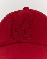 LEAGUE WOOL BLEND CAP - CRIMSON
