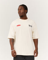 MEN'S OVERSIZED TEE - ANTIQUE WHITE LEGACY