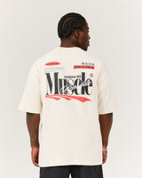 MEN'S OVERSIZED TEE - ANTIQUE WHITE LEGACY