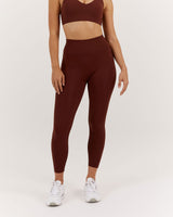 LUXE LEGGINGS 24" - CHOCOLATE