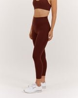 LUXE LEGGINGS 24" - CHOCOLATE