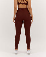 LUXE LEGGINGS 28" - CHOCOLATE