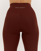 LUXE LEGGINGS 28" - CHOCOLATE