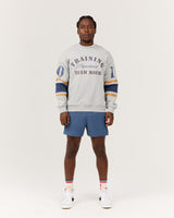 MEN'S RELAXED SWEAT - HEATHER MARLE LETTERMAN