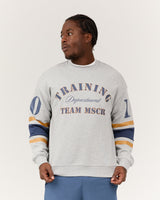 MEN'S RELAXED SWEAT - HEATHER MARLE LETTERMAN