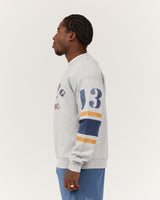 MEN'S RELAXED SWEAT - HEATHER MARLE LETTERMAN