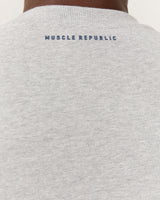MEN'S RELAXED SWEAT - HEATHER MARLE LETTERMAN