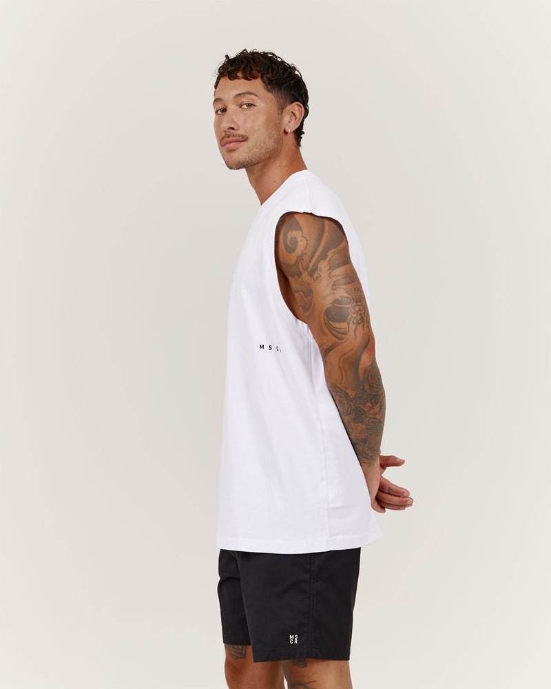 LIGHTWEIGHT OVERSIZED TANK - WHITE