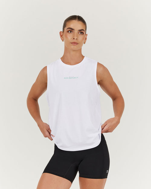 LOOSE TANK RUN REPUBLIC - WHITE