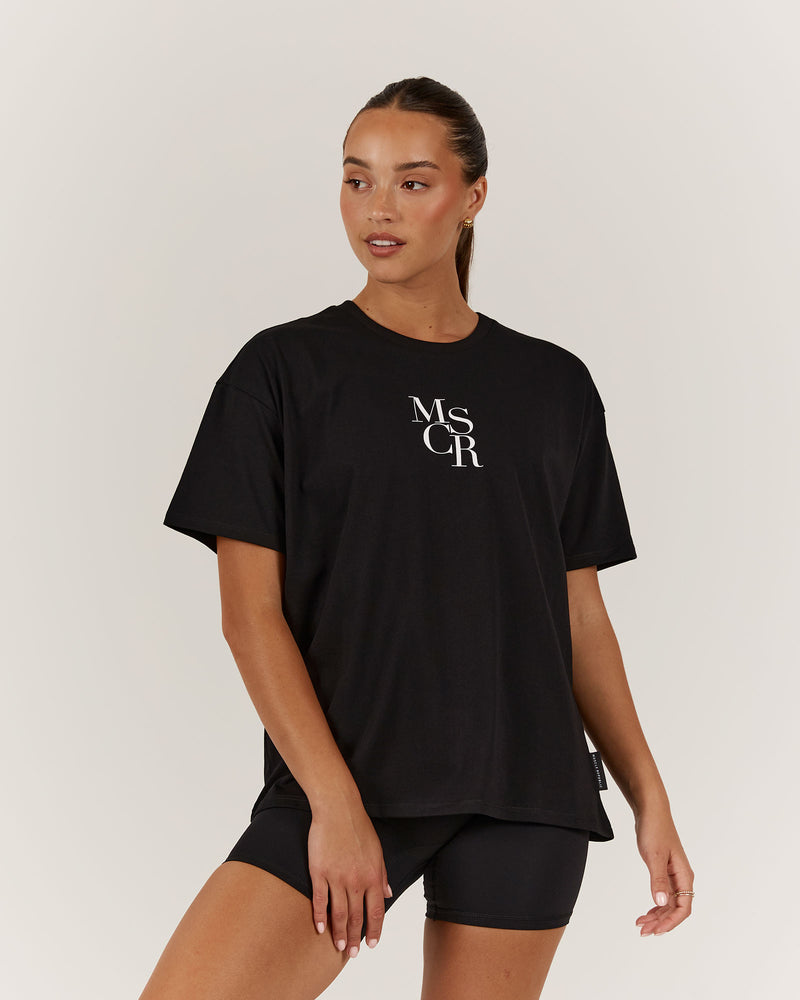 LOOSE TEE MSCR - BLACK