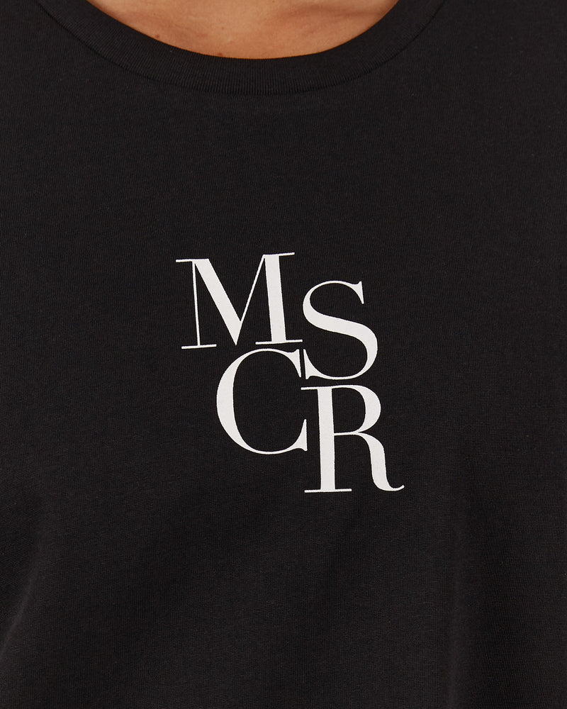 LOOSE TEE MSCR - BLACK