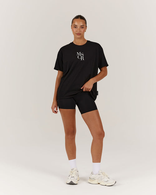 LOOSE TEE MSCR - BLACK