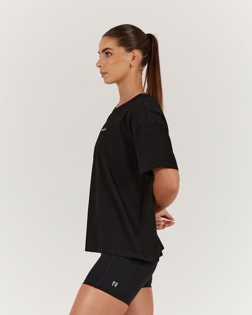 LOOSE TEE RUN REPUBLIC - BLACK