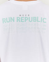 LOOSE TEE RUN REPUBLIC - WHITE