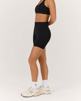 LUXE BIKER SHORTS V2 - BLACK