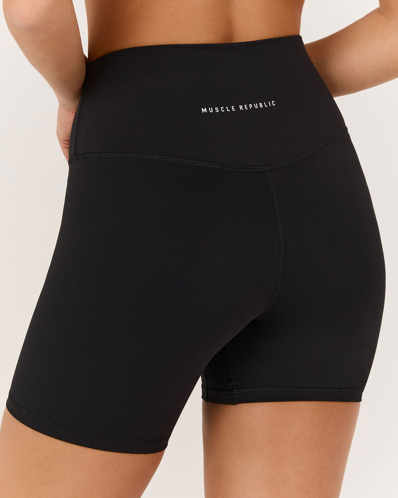 LUXE BIKER SHORTS V2 - BLACK