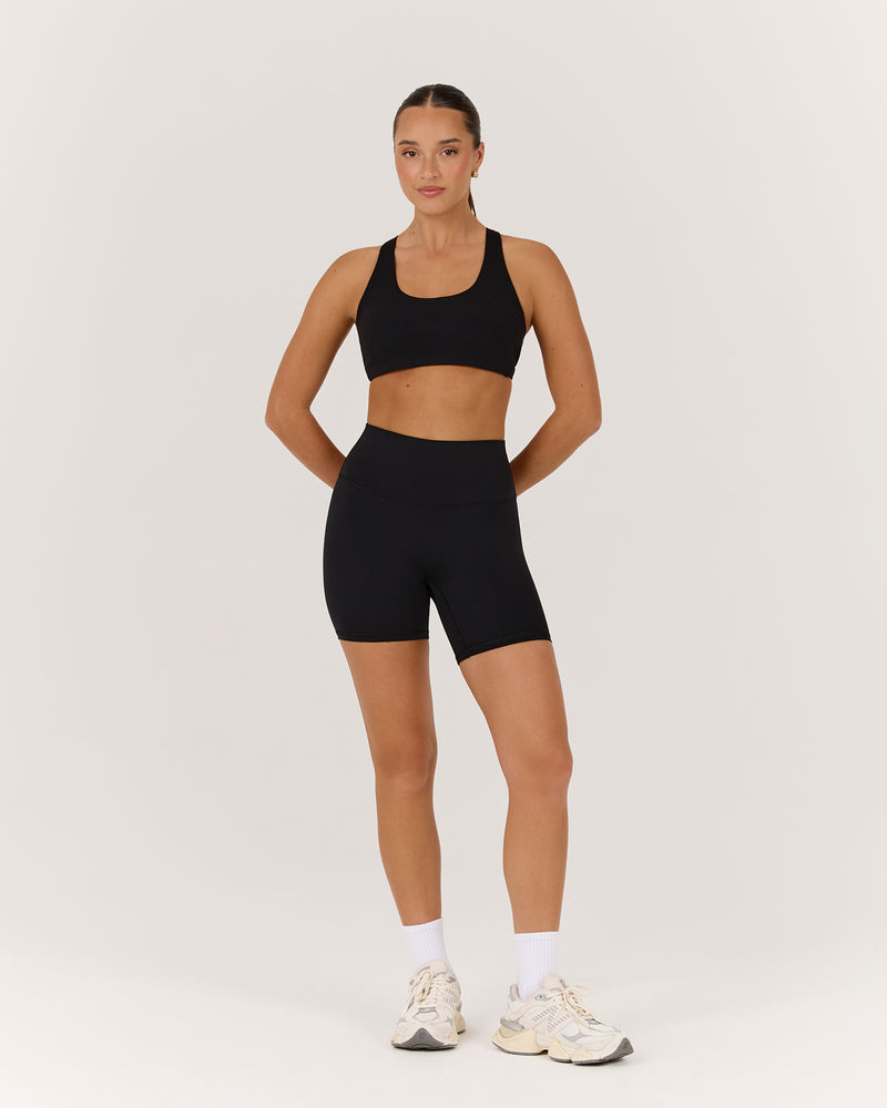 LUXE BIKER SHORTS V2 - BLACK