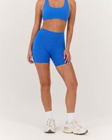 LUXE BIKER SHORTS V2 - COBALT