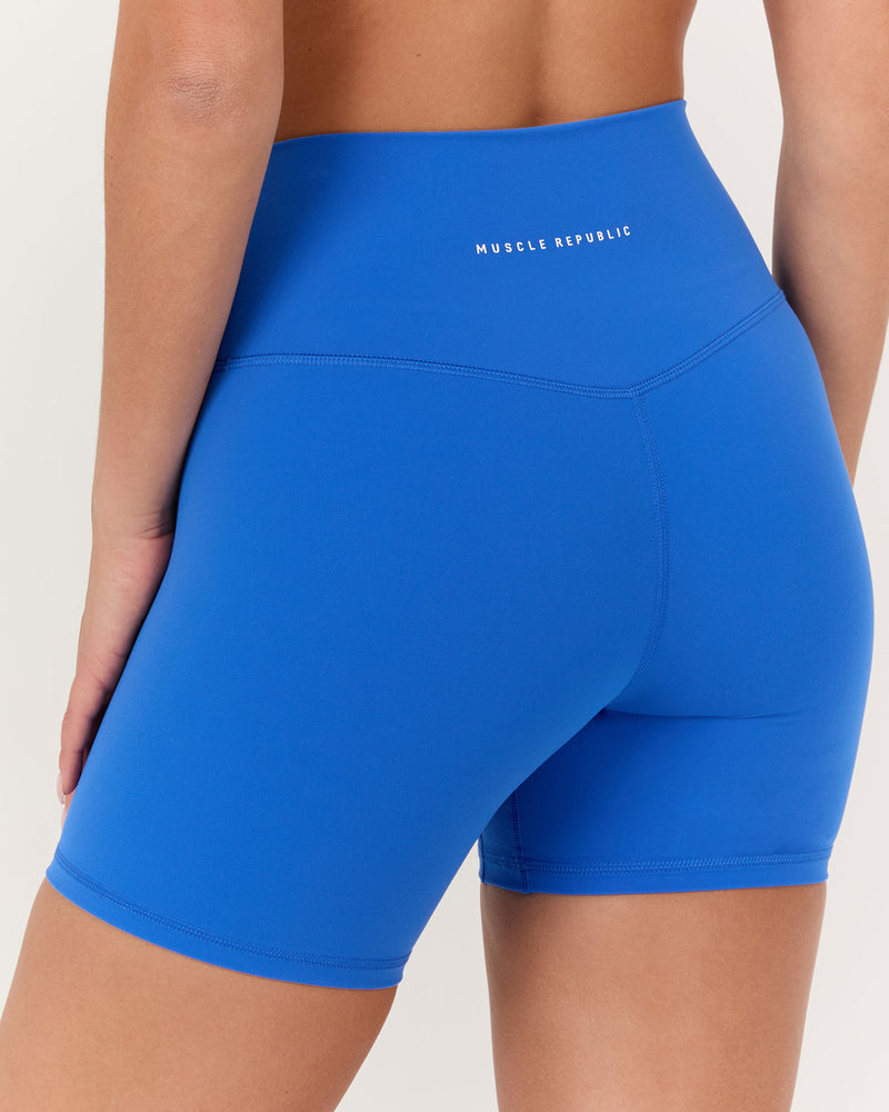 LUXE BIKER SHORTS V2 - COBALT