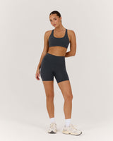 LUXE BIKER SHORTS V2 - ALLOY