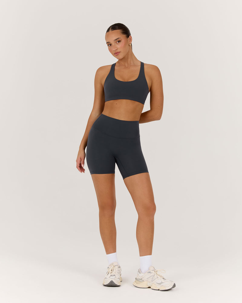 LUXE BIKER SHORTS V2 - ALLOY