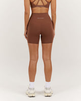 LUXE BIKER SHORTS V2 - TOFFEE