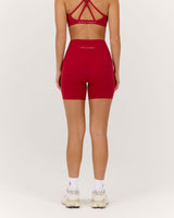 LUXE BIKER SHORTS V2 - CHERRY