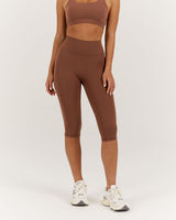 LUXE BRIA CAPRI LEGGING - TOFFEE