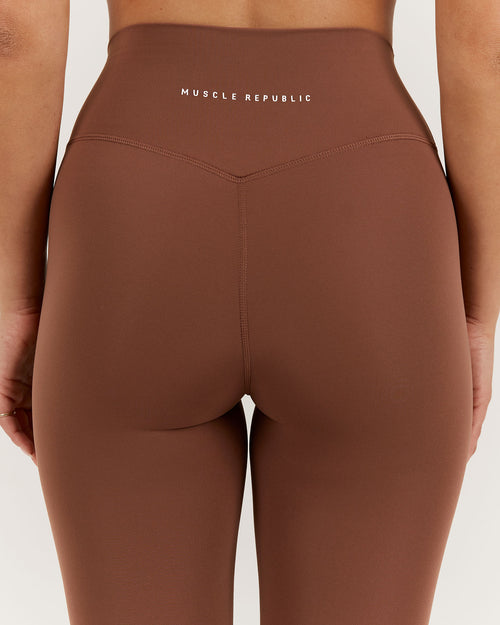 LUXE BRIA CAPRI LEGGING - TOFFEE