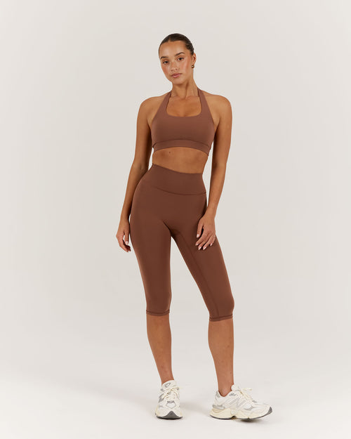 LUXE BRIA CAPRI LEGGING - TOFFEE