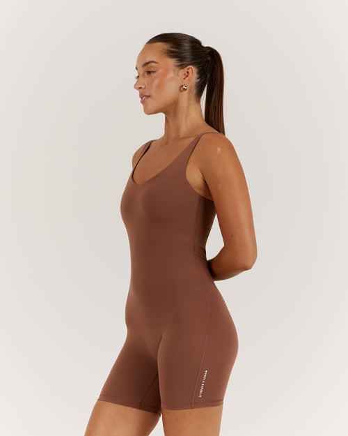 LUXE BROOKE BODYSUIT - TOFFEE