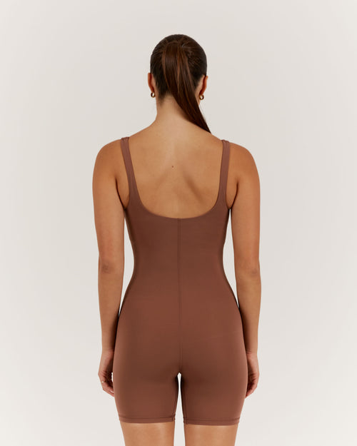 LUXE BROOKE BODYSUIT - TOFFEE