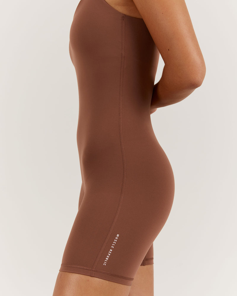 LUXE BROOKE BODYSUIT - TOFFEE