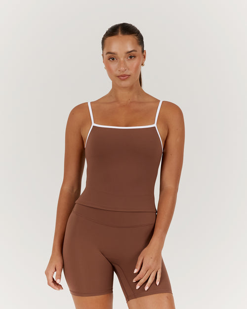 LUXE CHER TOP - TOFFEE