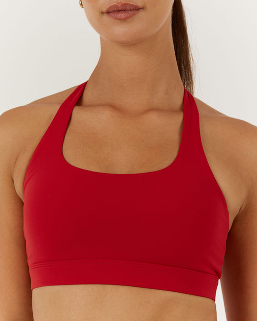 LUXE HALLY BRA - CHERRY