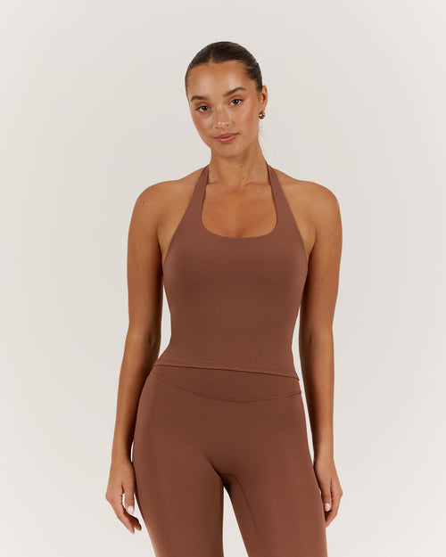 LUXE HALLY TOP - TOFFEE