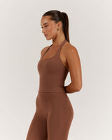 LUXE HALLY TOP - TOFFEE