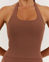 LUXE HALLY TOP - TOFFEE