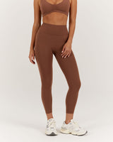 LUXE LEGGINGS 24" - TOFFEE