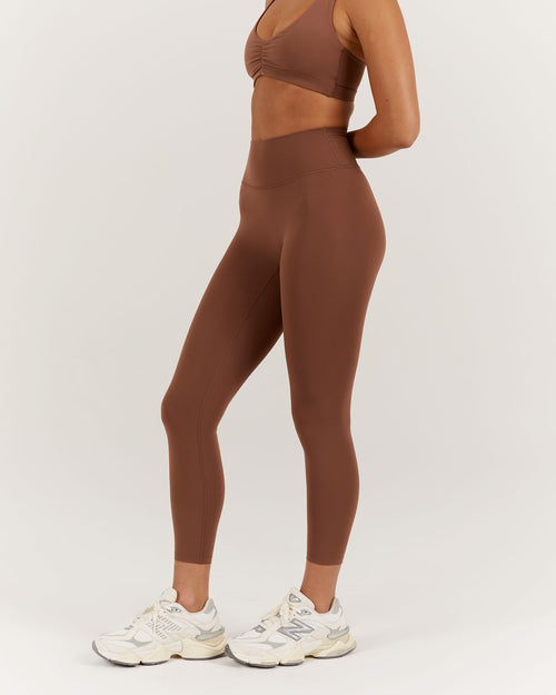 LUXE LEGGINGS 24" - TOFFEE